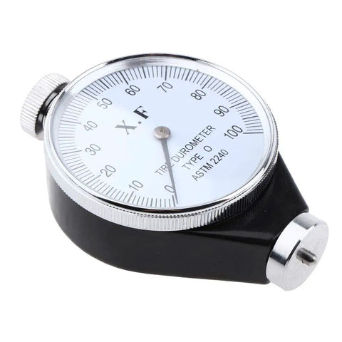 Pro Grade Durometer Gauge For A C D Hardness Testing Of Rubber Silicone And Plastic, Easy to Use And Ultra Accurate Readings, Portable Steel Build, Compact Design, Type C Connector For Lab And Workshop, black dial gauge