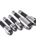 Image of R8 End Mill Holder Set Five Pack One Quarter Inch To Three Quarter Inch Adapters For Bridgeport Type Milling Machines