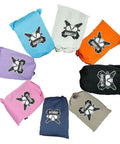 Colorful 100L Mesh Dive Duffel Bags for Scuba Gear and Water Sports, folded with logo, featuring the orange Beast bag