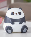 Panda Night Light For Kids With Cozy LED Glow Timer Auto Shutoff Battery Operated Silicone Animal Night Light on table