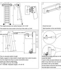Instructions for installing Built Tough Sliding Barn Door Track Kit with 1000mm steel track and rollers.
