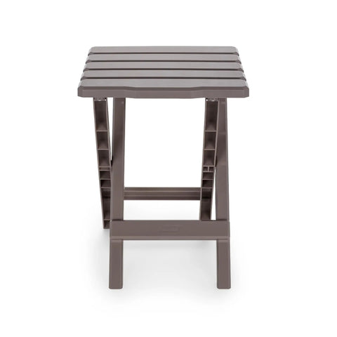 Front view of Portable Folding Outdoor Side Table for Indoor and Outdoor Use Weatherproof and Rustproof Durable Plastic