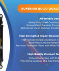 Beefy Heavy Duty Double Acting Tie Rod Hydraulic Cylinder, 2 In Bore, 6 In Stroke, 1.125 In Rod, 16.25 In Retracted, 22.25 In Extended, 2500 PSI, Three Eighth Inch NPT Ports, 1 In Pin Holes, Industrial Grade, black welded steel cylinder with eye mounts
