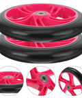 Two Pack High Elastic PU Scooter Wheels Replacement 175mm By 30mm For Electric Scooters Wheelchairs And Skateboards Sturdy