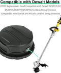 Replacement Trimmer Head DWO1DT995 For Dewalt Cordless String Trimmers With Bump Feed, Quick Load Spool shown with trimmer