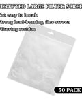 No Fuss Kitchen Sink Strainer With Heavy Duty Filter Mesh Bag And Grip Tight Suction Cup Quick Fold Design For Washing Produce And Catching Scraps Major Kitchen Upgrade, 50 pack of strong filter bags.