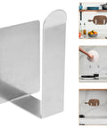 Stainless Steel Wall Mounted Lid Rack And Cutting Board Holder For Pan Lids, Beefy Heavy Duty Kitchen Organizer with moisture resistance.