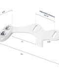 LUXE Bidet NEO 120 white attachable bidet with single nozzle, dual knobs, non-electric rear wash.