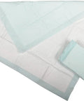 Extra Large Disposable Underpads Straight Up Heavy Duty Incontinence Bed Pads 30X36 Inch Protective Chux Sheets, 75 pack, shown in mint color.