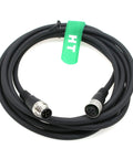 M12 A Coded Actuator Sensor Shielded Cable 5 Pin Male To 5 Pin Female For Industrial Controls 2m length with PVC jacket