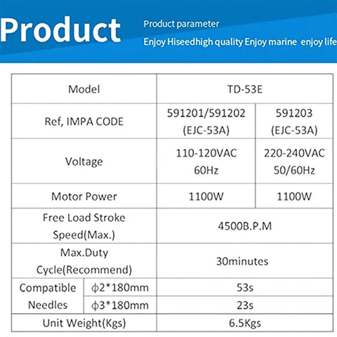 Product specifications for Professional Electric Needle Scaler Tool Crankcase 4500 RPM Powerful Industrial Grade Rust And Paint Remover.