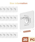 20 Pack Legit Heavy Duty Adhesive Shelf Brackets With Rock Solid Self Stick Backing For Kitchen Cabinets And Closets No Sweat Tool Free Install No Drill Hassle, size details.