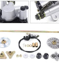 DIY 29 Inch Rear Axle Assembly Kit For Go Karts And Mini Bikes With Live Axle 740mm Wheel Hub Brake Assembly And Pillow Blocks