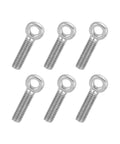 Six Pack Of M5x20mm Shoulder Swing Eye Bolts Made From Tough 304 Stainless Steel for heavy duty rigging in a set.