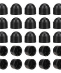 30 Piece M6x10mm Dome Plastic Bolt Cap Set For Hex Head Bolts And Nuts Black Protective Covers