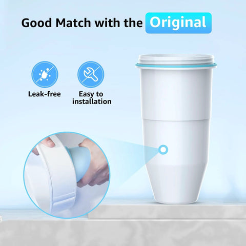 Water Filter Replacement Pack For ZeroWater Pitchers And Dispensers Reduces TDS And Chlorine Mercury And Lead NSF ANSI 372 Certified Pack Of 3