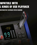12 Channel USB Audio Interface Mixer with USB playback compatibility, showing DSP mode and interface details