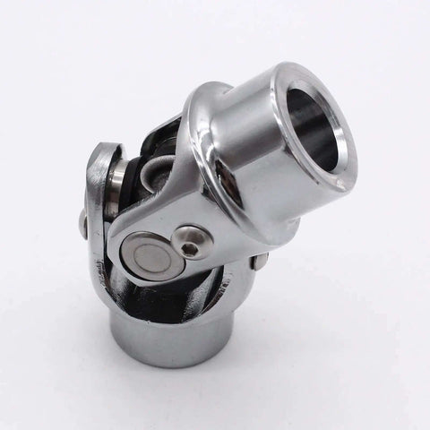 Smooth Single Shaft Universal Joint Made From Premium Stainless Steel For Heavy Duty Car Steering, Quick And Easy Install Kit With 3/4 Inch Ends That Fit Most Vehicles Perfectly. stainless steel U-joint