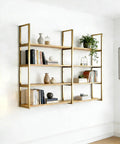 Heavy Duty Floating Shelf Brackets Wall Mounted Wrought Iron Shelf Supports Built Like A Tank Dead Simple Install on stylish wall shelves.