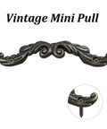12 Pack Antique Bronze Decorative Arch Pulls 3 Inch By 0.6 Inch Zinc Alloy Mini Handles With 54mm Hole Spacing, vintage hardware