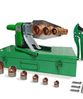 Plastic Water Pipe Welder For PP PP-R PE PP-C Fusion Machine with die heads and green carrying case