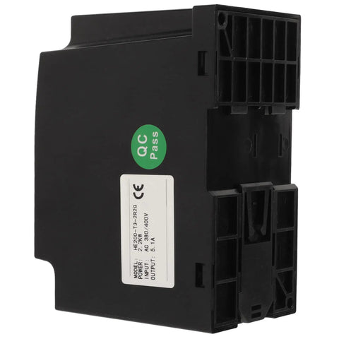 Three Phase VFD Inverter For 2.2KW Motors Built For Industrial Use 380 400V Input 380V Output Speed Controller For Heavy Duty Equipment Copper Aluminum Housing Durable Variable Frequency Drive, black housing