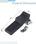 8 Pack Black Rubber Draw Latches For Toolboxes, Cases, RV Drawers And Coolers, 3.9 Inch Flexible Latch dimensions