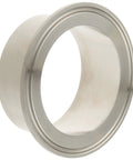 Sanitary Fitting With 316L Stainless Steel Long Weld Ferrule Schedule 10 For Two Inch Tube OD, viewed from side