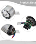 High Performance 24 Volt Brushless DC Motor 100k RPM 50W With Metal Housing For Turbo Fan Hair Dryer Blower Applications, showing motor components.