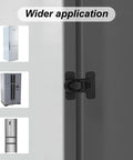 5 Pack Child Safety Cabinet Locks With 10 Adhesive Backings For Baby Proof Fridge Cabinets shown on refrigerator
