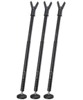 Three In One Sliding Door Security Bar 3 Pack Adjustable From 20.5 To 51.8 Inches With Removable Top And Bottom Catches For Hinged Doors