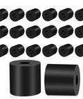20 Piece Multi Use Rubber Spacers Set One Inch Outer Diameter Three Eighth Inch Inner Diameter One Inch Thick Anti Vibration Neoprene Bushings Tear Resistant Black Washers For Everyday Home And Car Fixups, black neoprene spacers set
