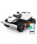 2026 Upgrade LUBA Mini 2 AWD Robot Lawn Mower For A 0.37 Acre Yard With 360 Degree LiDAR And Dual Camera AI Vision shown with app