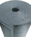 Heavy Duty 1000 Square Foot Double Sided Reflective Foam Insulation Roll 4 Feet Wide By 250 Feet Long thick silver roll view.