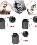 Rugged Steel Freewheel Hub Body For 8 9 10 11 Speed Cassettes Fits Novatec Hubs Rear Bike Replacement Part displayed above dimensions.