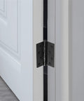 4 Inch Flush Cabinet Hinges With Screws Easy DIY Install Soft Close Cupboard Hinges fitted on a white door edge