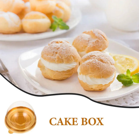 Clear Mini Cupcake Boxes With Dome Lids 100 Pack Plastic Treat Containers For Muffins Pastries And Cookies Bulk Packaging