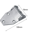 Premium Grade 304 Metal Straight Out The Box Heavy Duty Stainless Steel Barn Hinges, 109mm x 70mm, for gates or fences.