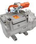 ES34C Air Conditioning Compressor Pump for Tesla Model S 2014 with heavy-duty aluminum housing and electrical connector.