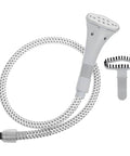 Replacement Steam Hose And Nozzle Kit For Garment Steamer With Clip Design, Heavy Duty High Temperature Plastic Tube And Metal Head