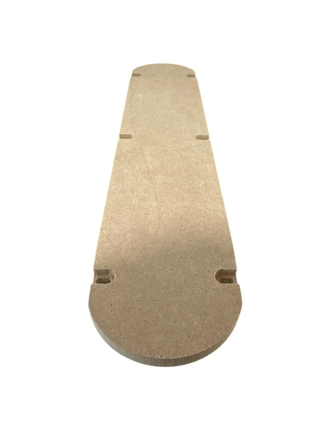 Zero Clearance Insert For Dewalt Sliding Compound Miter Saws DW718, durable wood material, view of top surface.