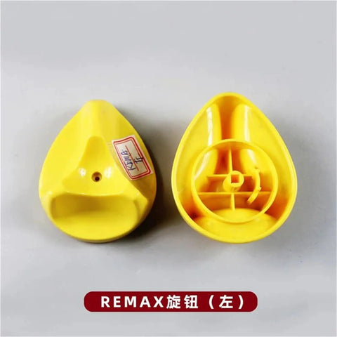 Killer Grip Accelerator Knobs Built Like Tanks For Pallet Trucks Tiller Heads And Stackers With Smooth Throttle Handles Featuring Bold Black Warning Yellow Design
