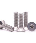Heavy Duty 5/16-18 Inch Flat Head Socket Cap Screws, 1 Inch Long, 20 Pack, UNC Coarse Thread, Full Machine Thread, visible