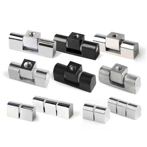 180 Degree Direct Cabinet Heavy Duty Hinge Lock Hardware 1 Piece CL45-1 Zinc Black For Kitchen Cabinets And Storage Doors, black hinge lock set