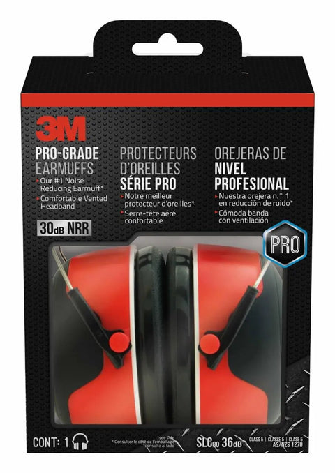 Pro Grade Earmuffs With Noise Reduction Rating 30 Decibels For All Day Comfort Lightweight Adjustable Steel Headband With Rubber Overmold And Premium Cushioned Pivoting Cups