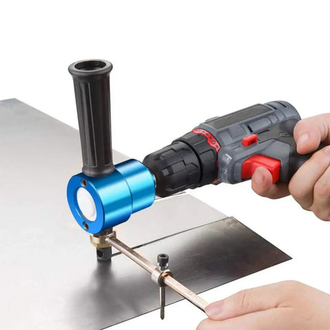 Double Head Metal Sheet Nibbler Cutter For Drill Circle Cutting Kit with wrench cutting metal sheet