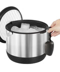 Insulated Ice Bucket For Parties With Scoop And Lid, Party Ready Large Capacity Double Wall Beverage Cooler with ice