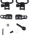 Lever Action Rifle Sling Mount Kit Split Band With 1 Inch Quick Detach Sling Swivels components and screws visible