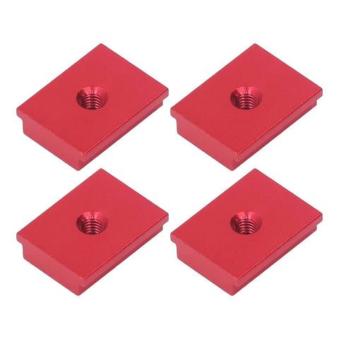 M6 Threaded Woodworking T Nut For 30 Series Aluminum Profiles Sliding Slot Nut For Table Saws And Benches, red aluminum.