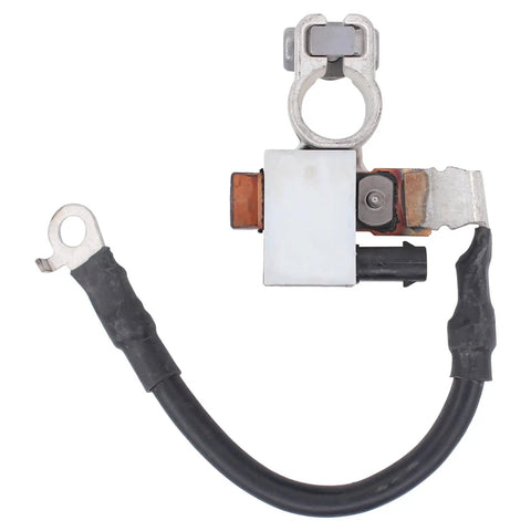 Slick Battery Negative Sensor For Hyundai Accent And Veloster 2011 2012 2013 2014 2015 2016 2017, silver steel connector with black wire.
